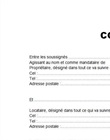 Contrat de bail
